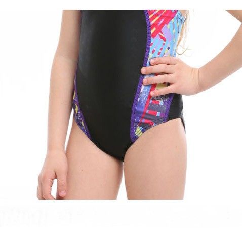 競泳水着 幾何学模様ジュニア競泳水着