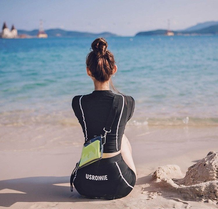 競泳水着 長袖ラッシュガード レディース競泳水着二点セット