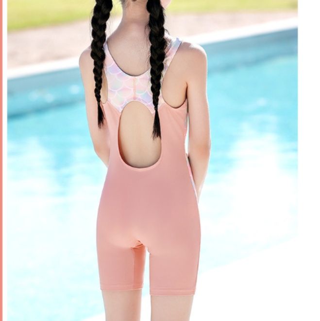 競泳水着 ジュニア用ワンピース型競泳水着膝丈タイプ