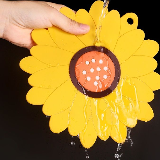 ランチョンマット 花びら舞うひまわりランチョンマット