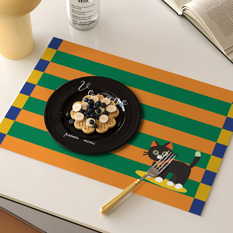 ランチョンマット カラフルキャットプレイスマット