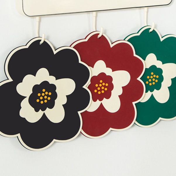 ランチョンマット 和風 椿模様のランチョンマット