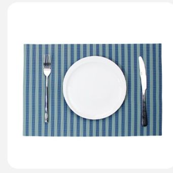 ランチョンマット 縦縞模様の食卓用敷物整理収納セット