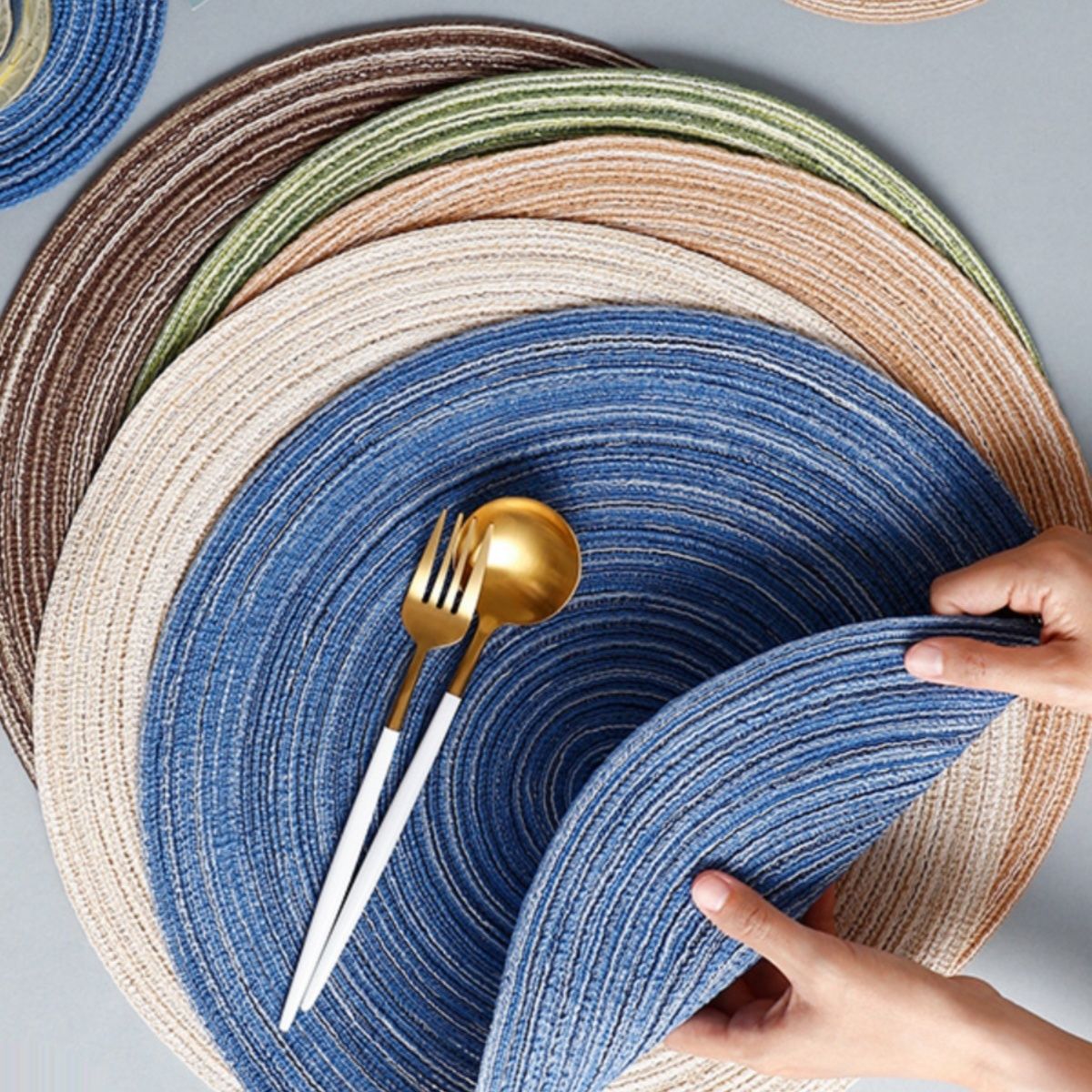 ランチョンマット うずまき波紋ランチョンマット