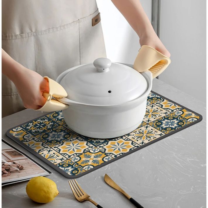 ランチョンマット モザイクタイル柄 北欧風