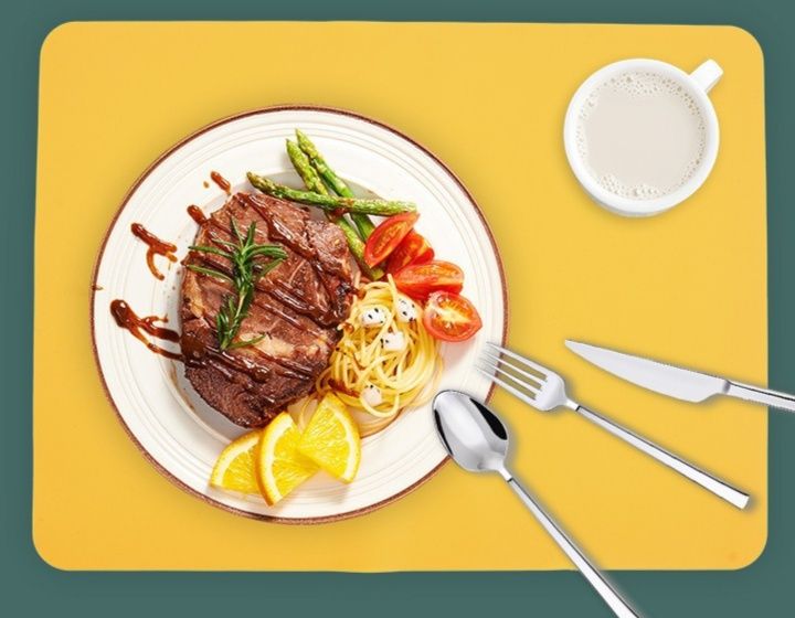 北欧シンプル長方形シリコン製ランチョンマット