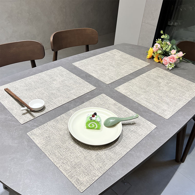 ランチョンマット 北欧リネン風織り模様