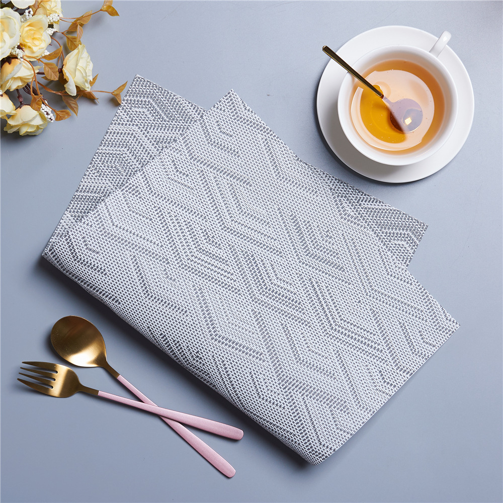 ランチョンマット 波紋模様紙製食卓敷き