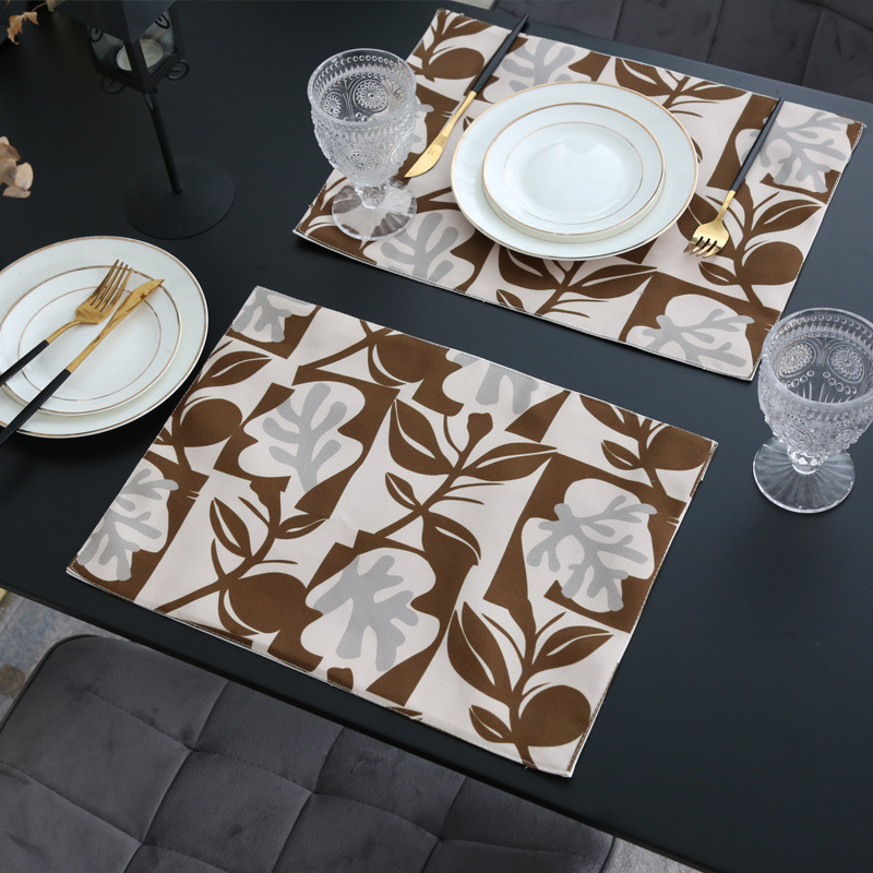 ランチョンマット 北欧ボタニカルリーフ柄