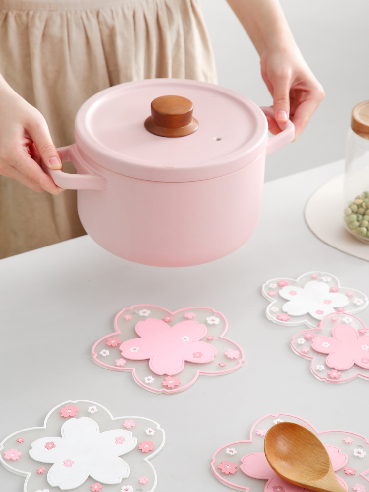 ランチョンマット 桜花マット 子ども用立体花模様