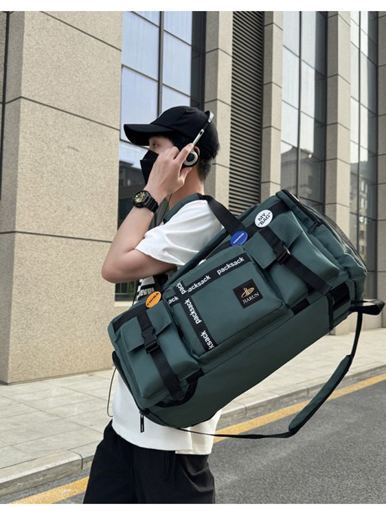 旅行グッズ 大容量多機能トラベルリュック兼ボストンバッグ