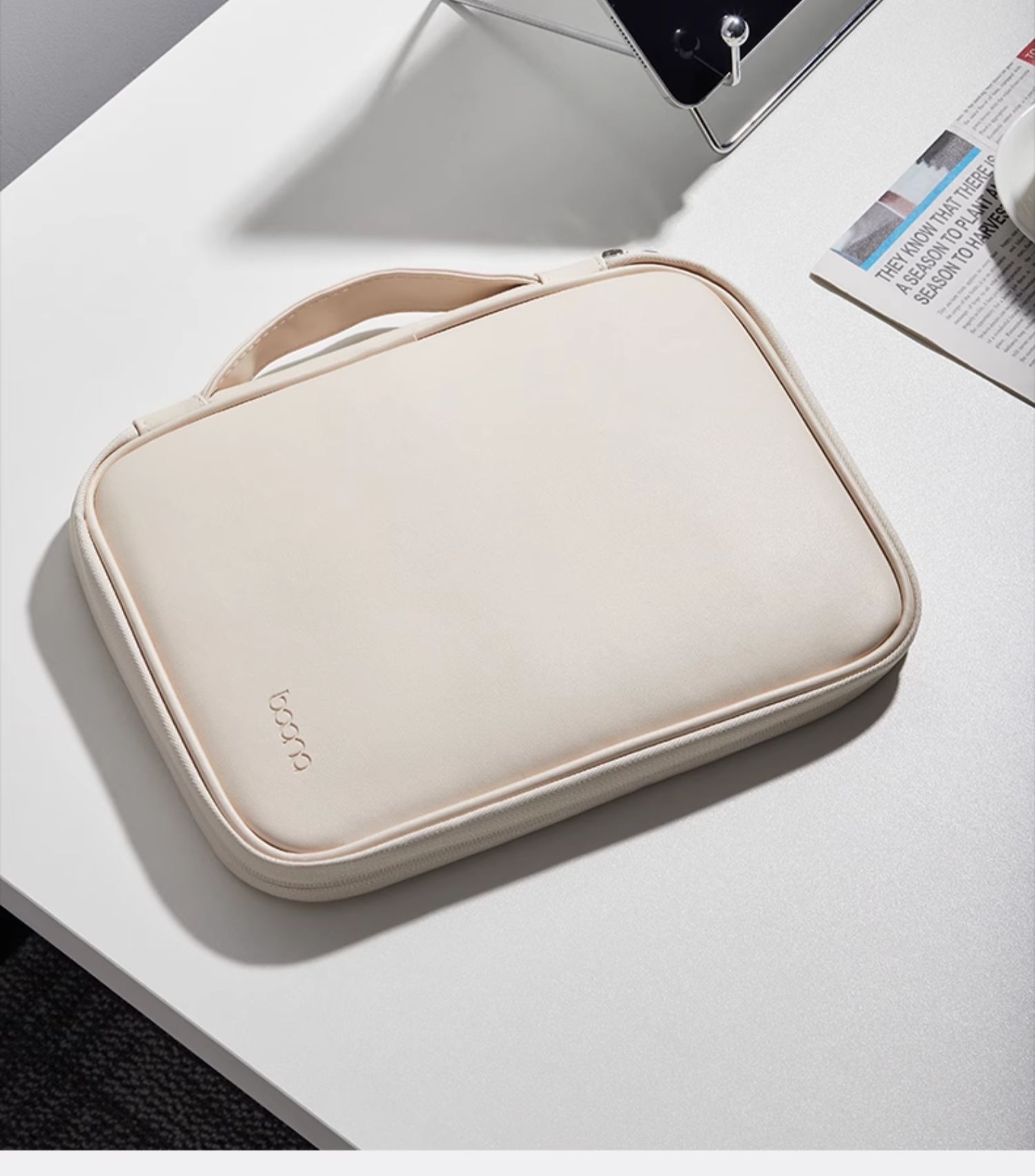ipadカバー 携帯便利な上質感ハンドル付き保護ケース