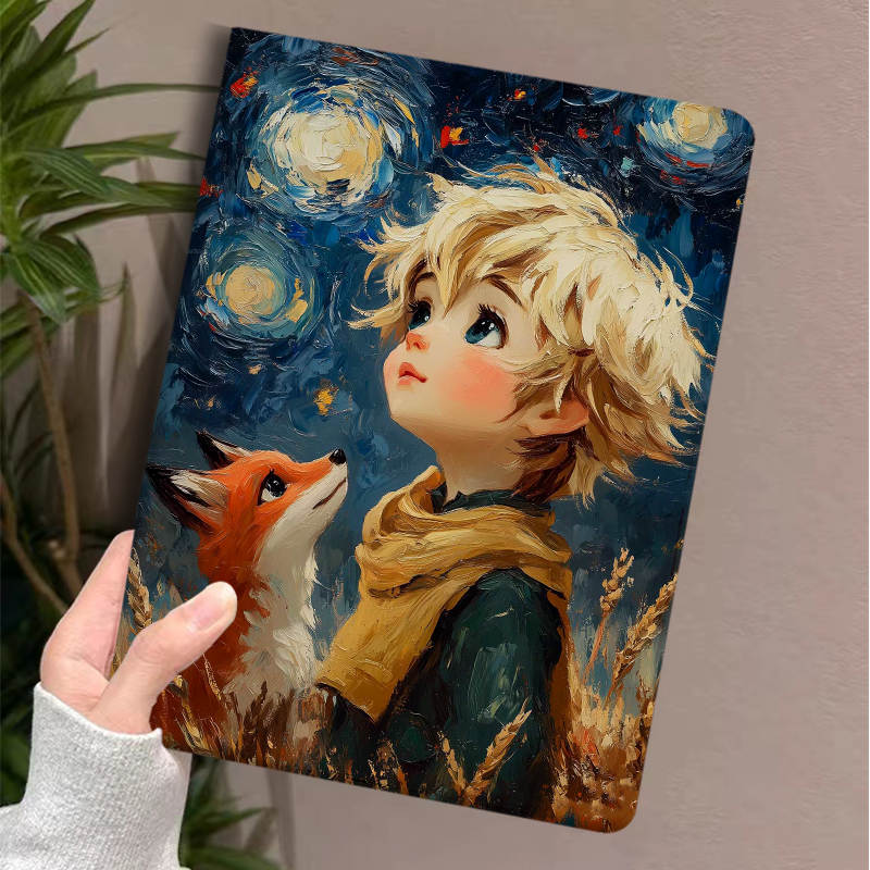 ipadカバー 名画風景印象派保護カバー