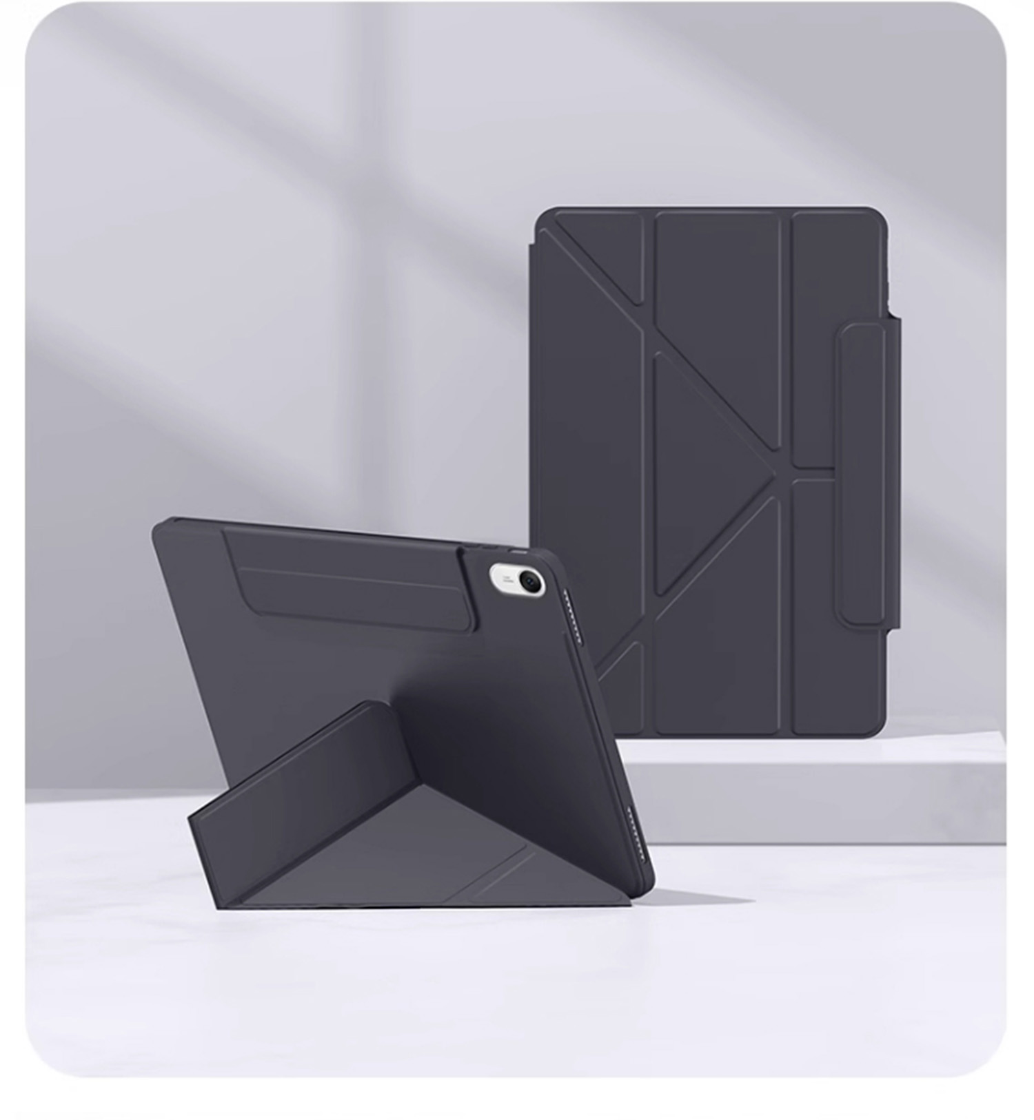 ipadカバー 折り紙風デザイン タブレット保護ケース