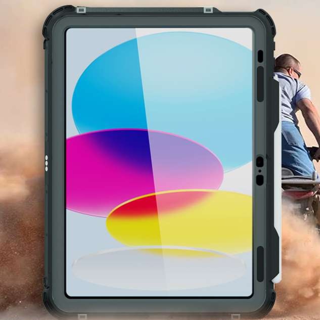 iPadケース 頑丈設計 完全防水対応 保護ケース
