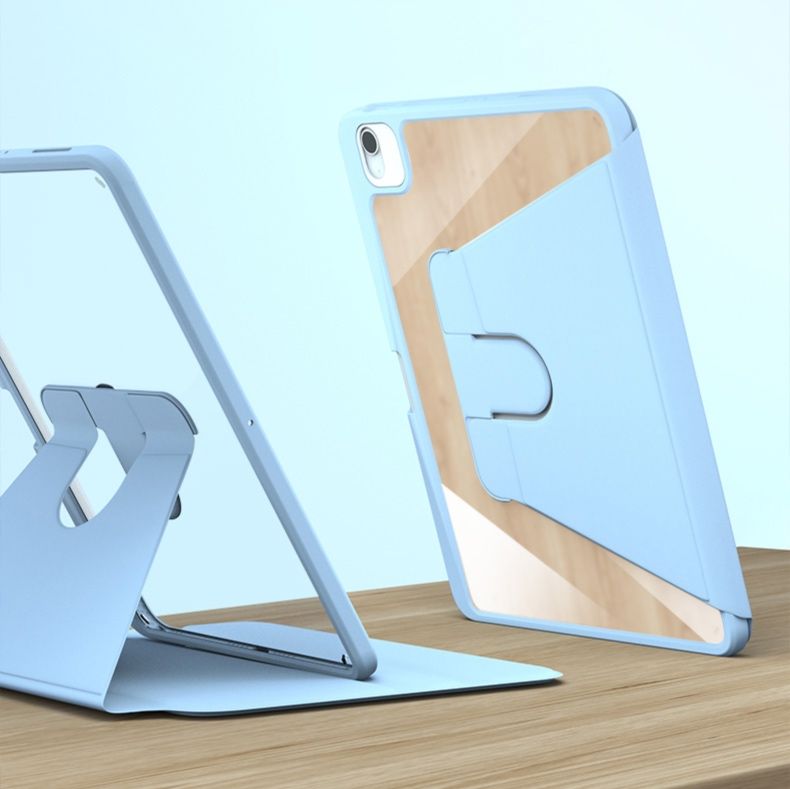 ipadカバー 透明弾性スタンド機能付きタブレットカバー