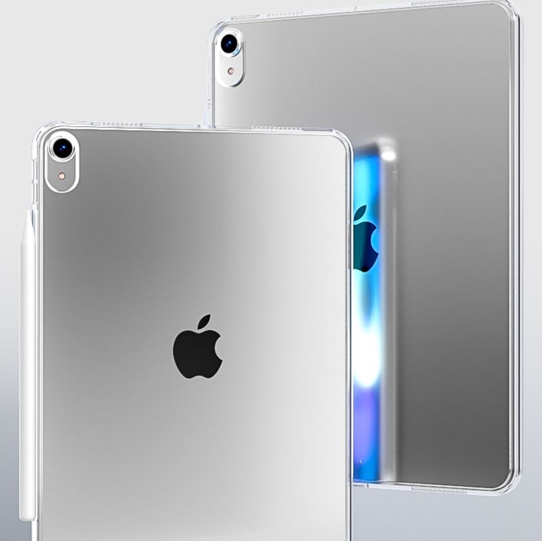ipadカバー アイパッドプロ用三つ折り透明保護カバー