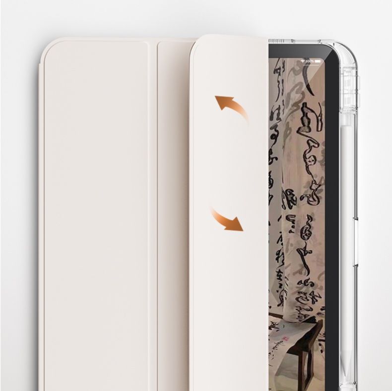 ipadカバー 透明抽拉式耐衝撃保護ケース