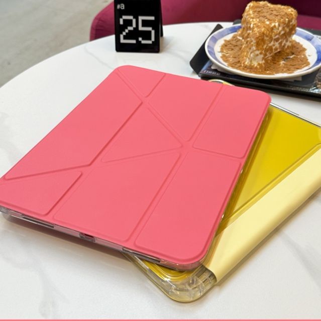ipadカバー 透明折り畳みスタンド機能付き保護ケース
