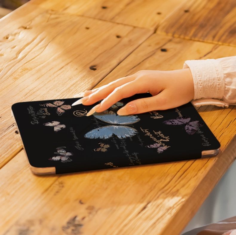 ipadカバー 優雅な蝶々デザイン保護カバー