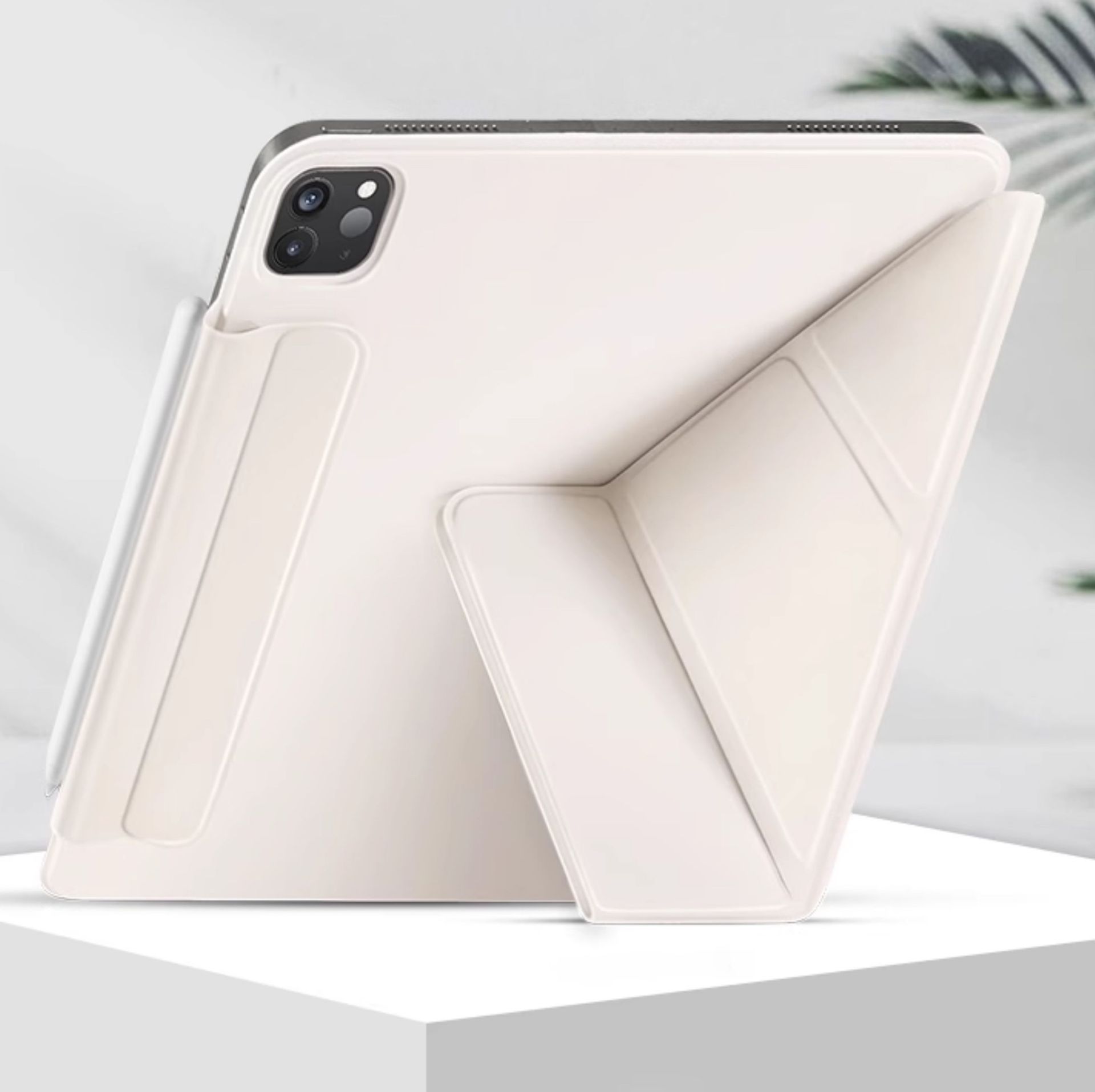 ipadカバー 多機能スタンド付き折り紙風ケース