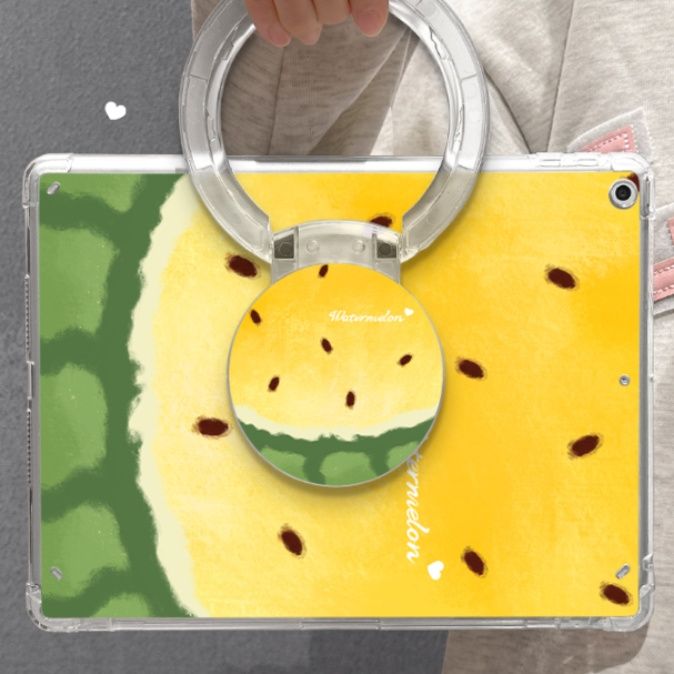 ipadカバー 夏のフルーツ リング付き保護ケース