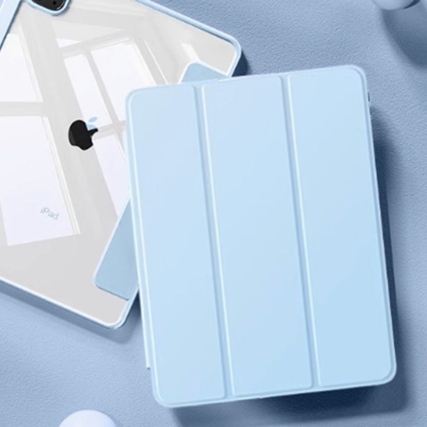 ipadカバー クリスタルカバー 三つ折り保護ケース