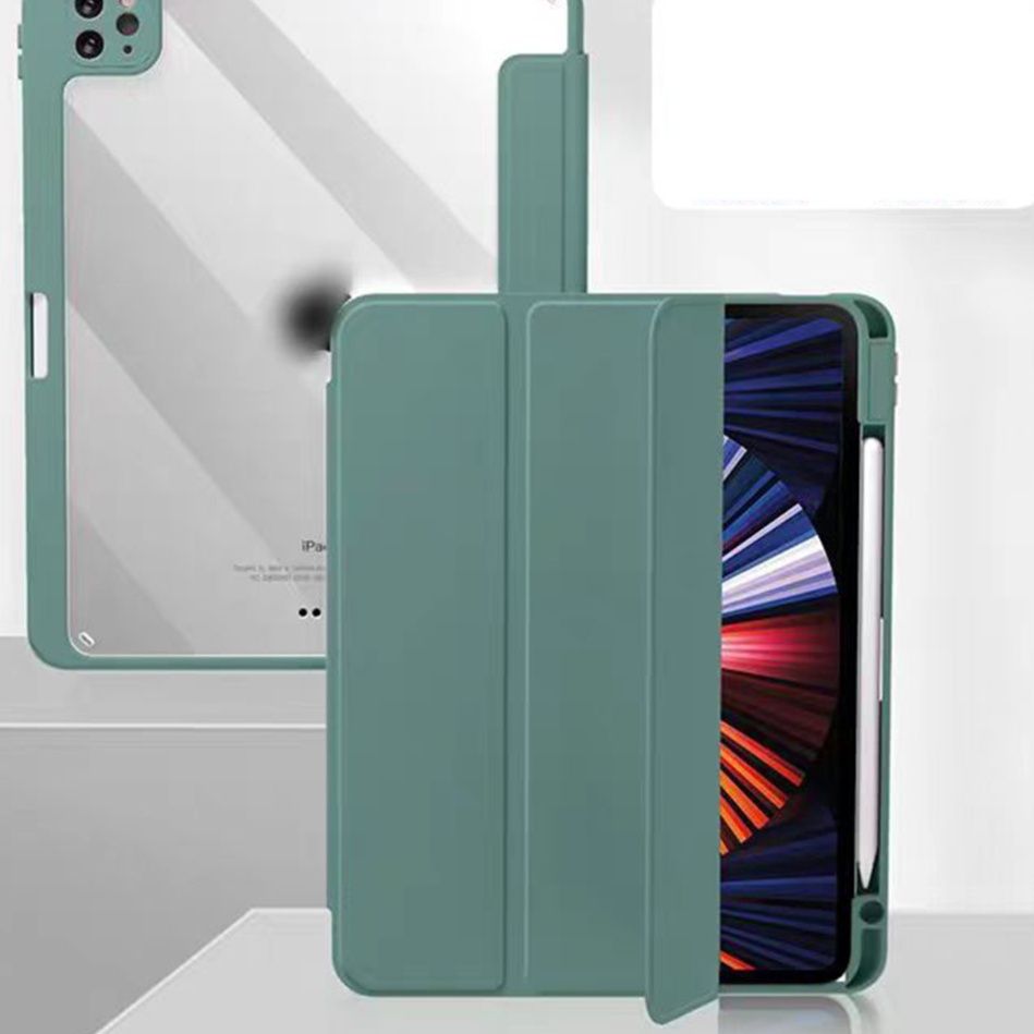 ipadカバー クリスタルカバー 三つ折り保護ケース