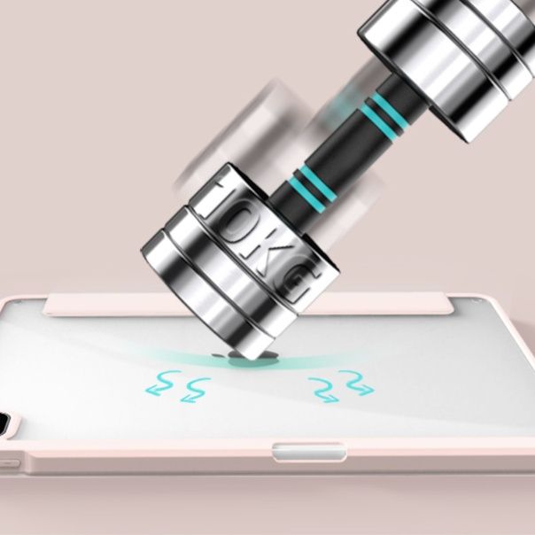 ipadカバー 透明亜克力背面保護平板電脳用折り畳み式ケース
