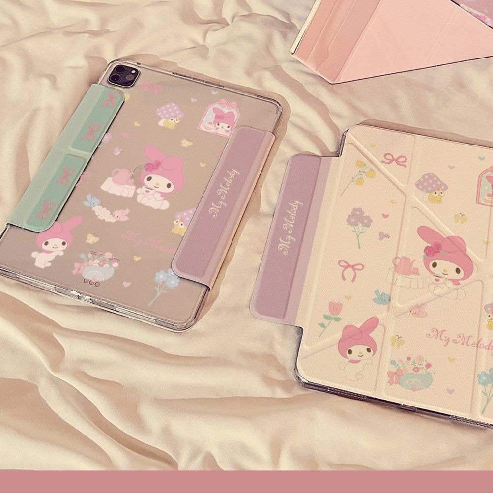 ipadカバー 可愛いキャラクター柄多機能手帳型ケース