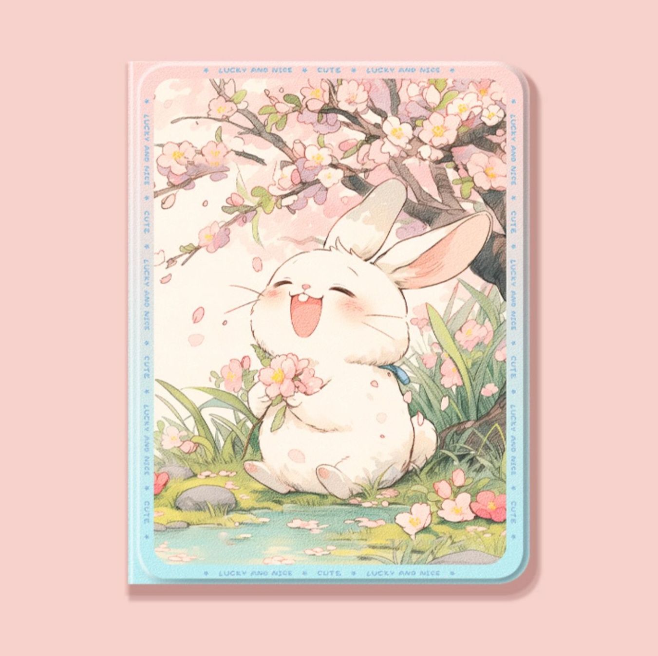 ipadカバー 桜うさぎと満開の桜