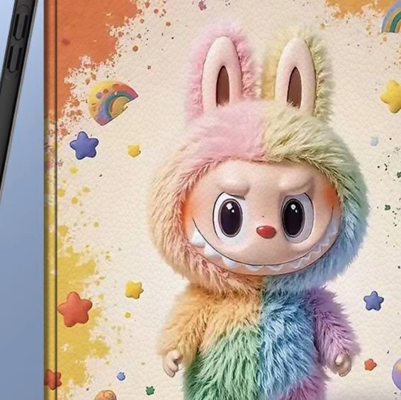 ipadカバー 可愛いキャラクター柄薄型スタンド機能付きケース