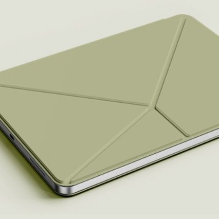ipadカバー 磁気吸着式多段階調整スタンド機能付きタブレットケース
