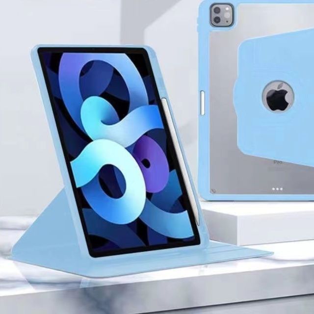 360度回転式透明背面保護iPad Air ケースカバー