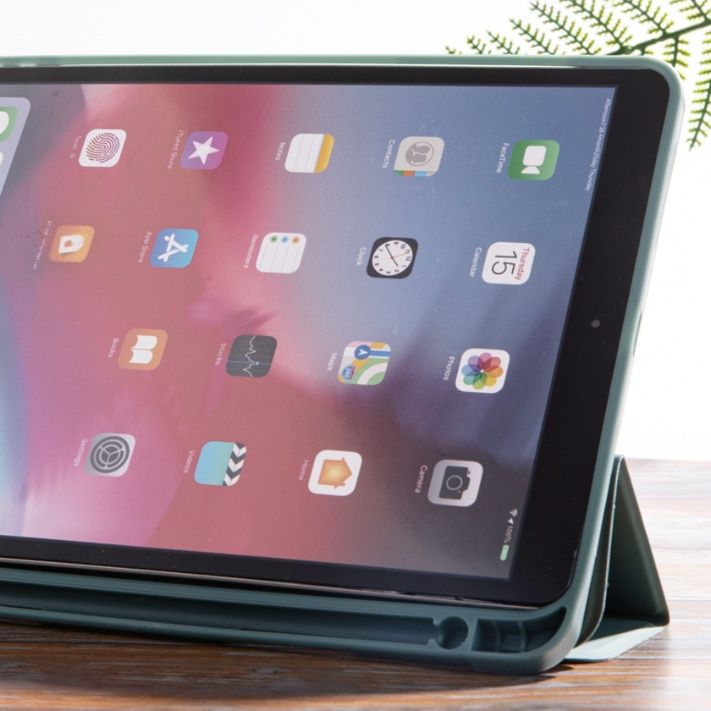 ipadAirカバー多機能ペン収納付き三つ折りスタンド型保護ケース