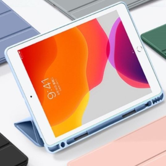 三つ折りペンホルダー付き保護 ipadAirカバーケース