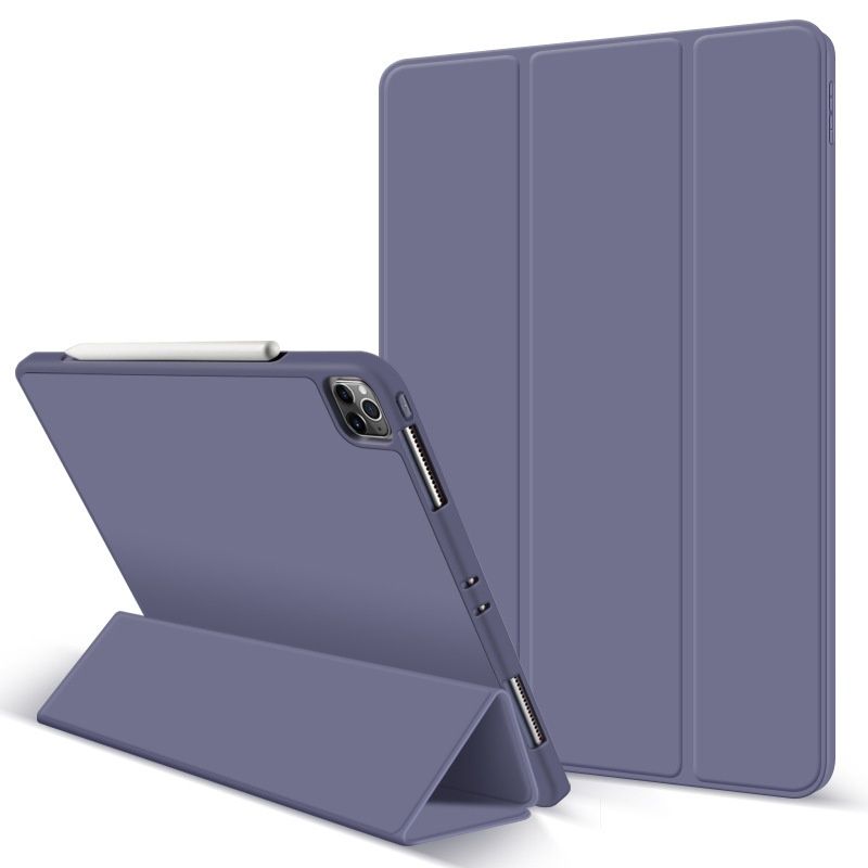 三つ折りペンホルダー付き保護 ipadAirカバーケース