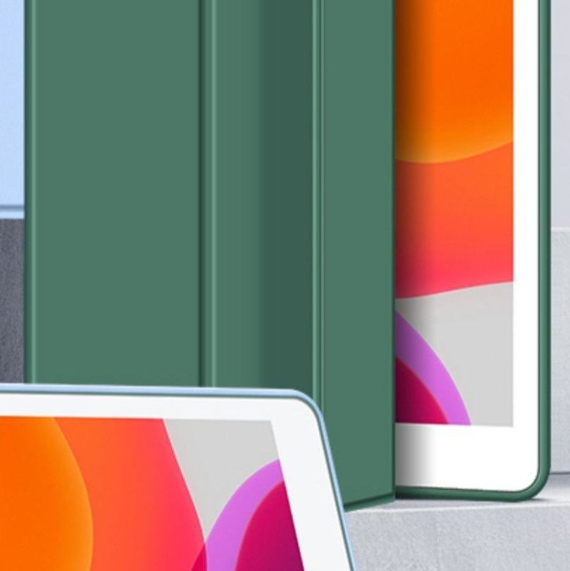 三つ折りペンホルダー付き保護 ipadAirカバーケース