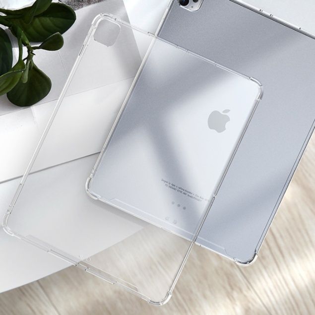 四隅強化衝撃吸収 ペン収納付ipad proカバークリア保護ケース