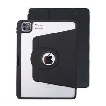三つ折り回転式多機能保護型カバー 本体収納iPad Proケース