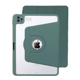 三つ折り回転式多機能保護型カバー 本体収納iPad Proケース