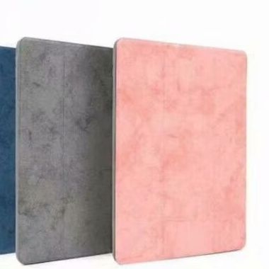  ペンホルダー付き三つ折りスタンド機能付きipadカバー