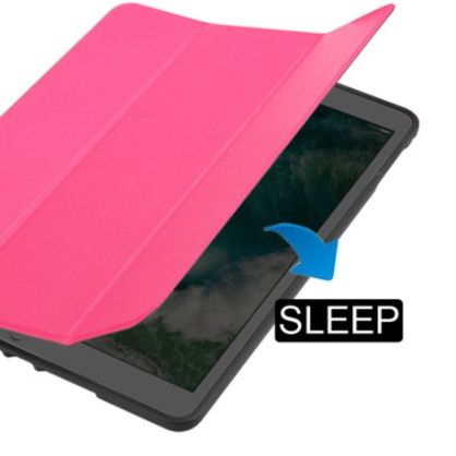 三つ折りスタンド機能付きペンホルダー搭載ipadカバー