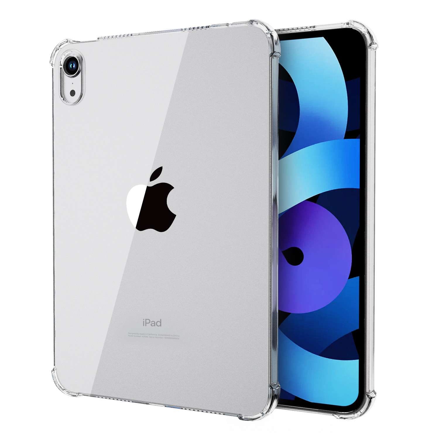 iPadケース 四角保護 衝撃吸収 透明 強化ケース