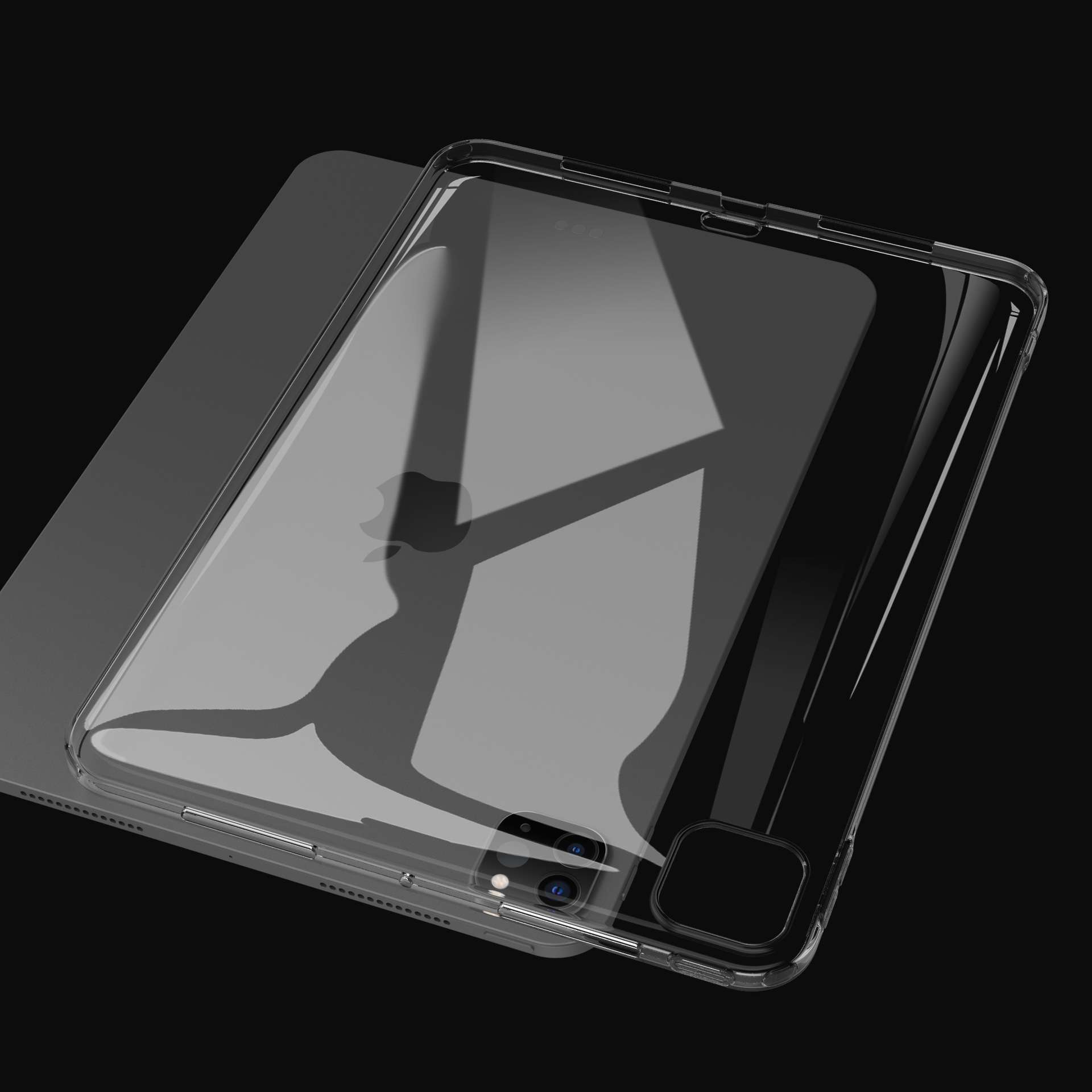 iPadケース 超薄型 軽量 背面保護 透明カバー