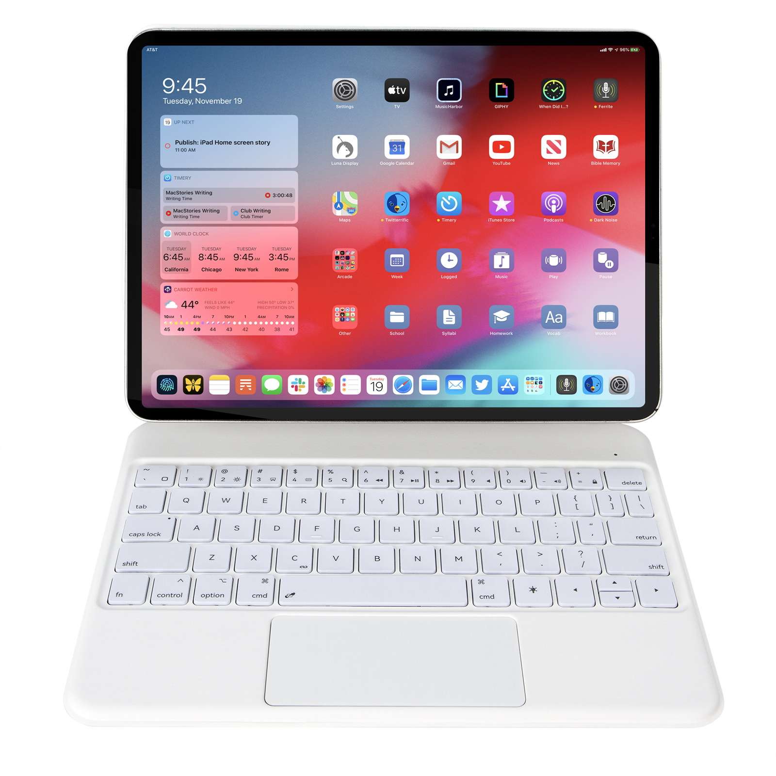 iPadカバーiPadキーボード付き充電スタンドケース