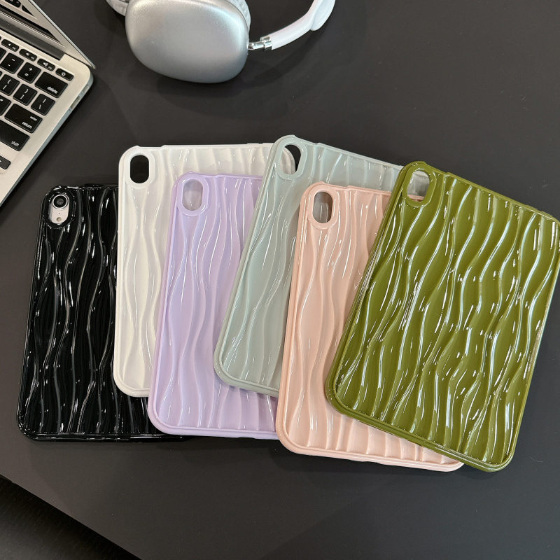 ipadカバー 波紋デザイン 立体感触保護ケース