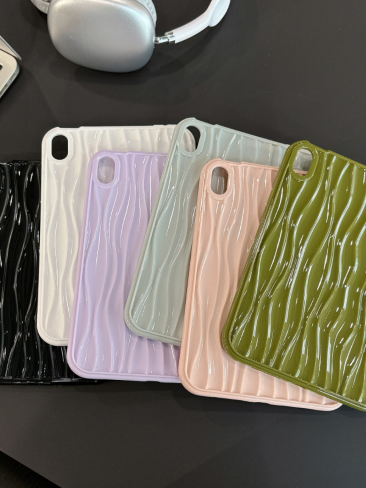ipadカバー 波紋デザイン 立体感触保護ケース