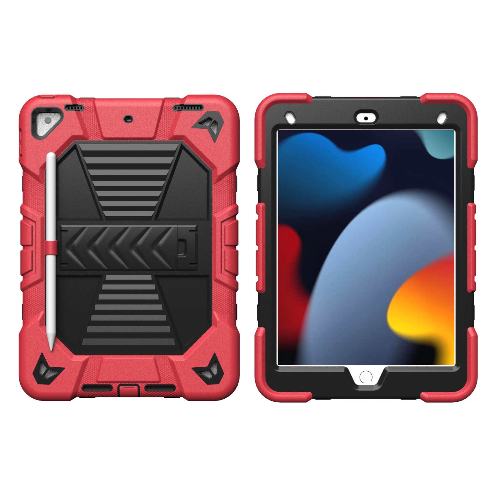 ipadカバー 頑丈スタンド付き防衛型タブレットケース