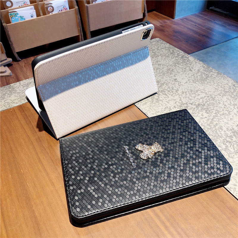ipadカバー キラキラくまちゃん保護カバー